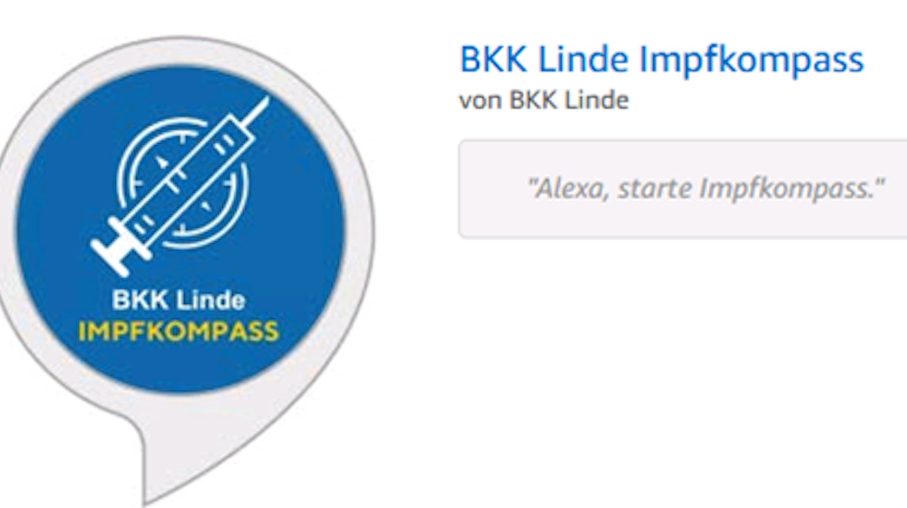 BKK Linde Impfkompass für ALEXA