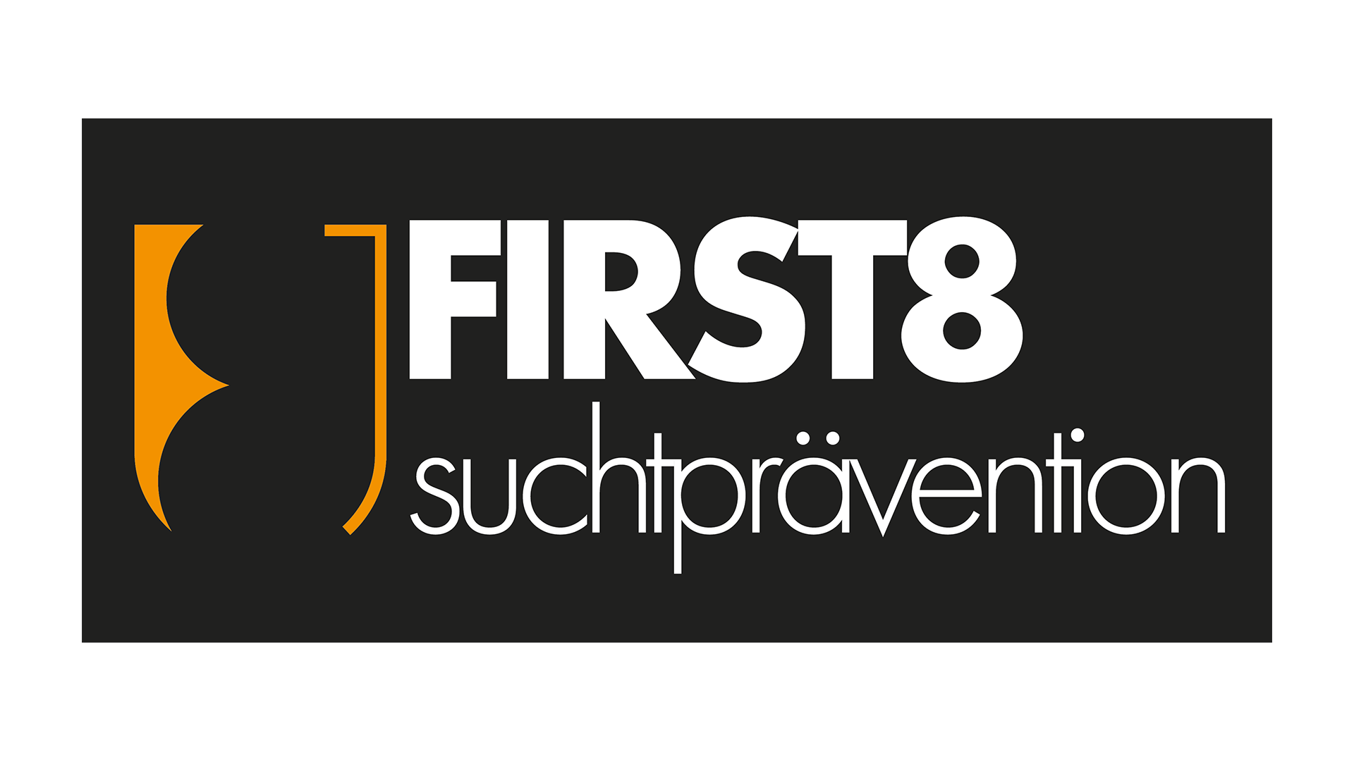 Das Logo des Anbieters First8 Suchtprävention.
