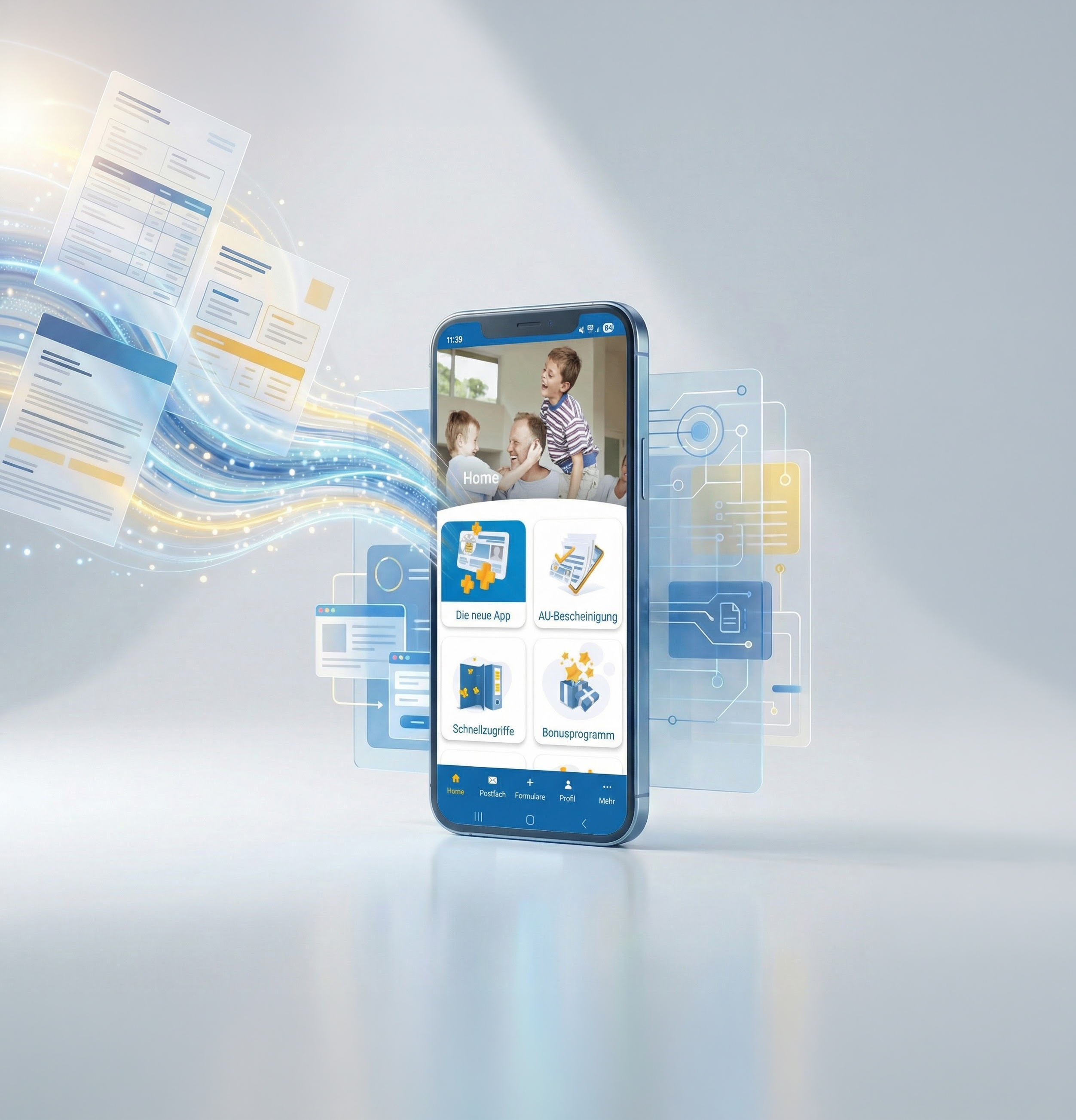 Digitale Funktionen der BKK Linde Service App