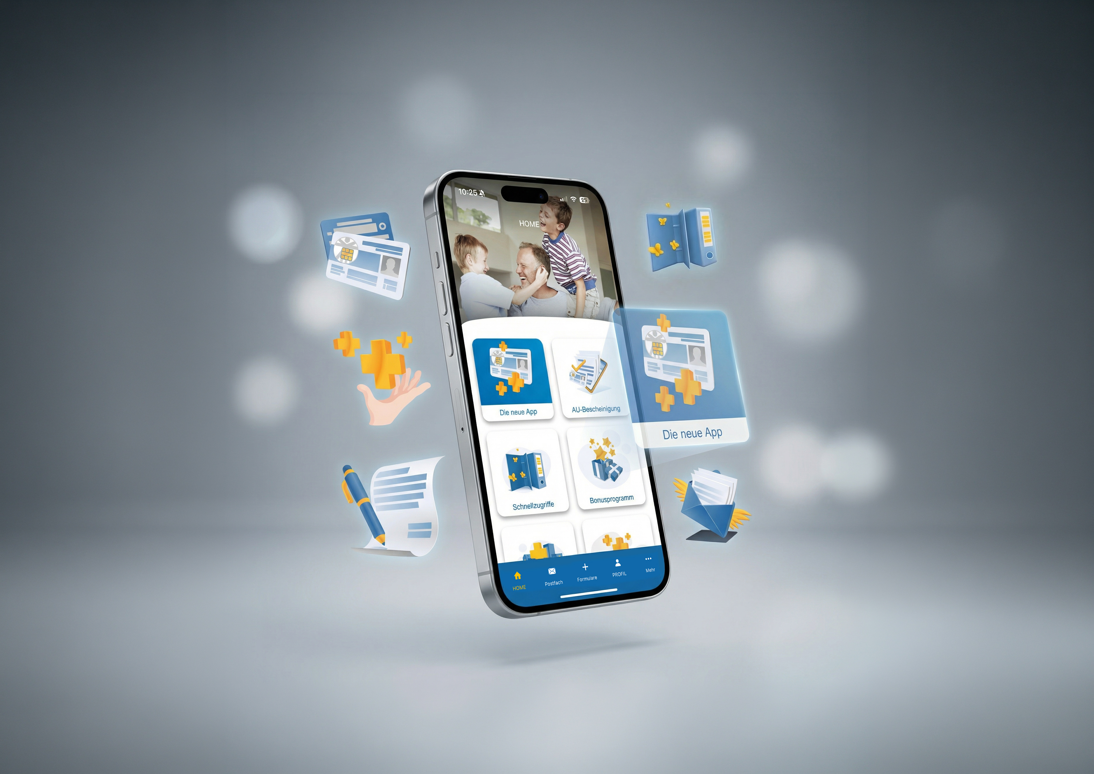 Startseite der BKK Linde Service App