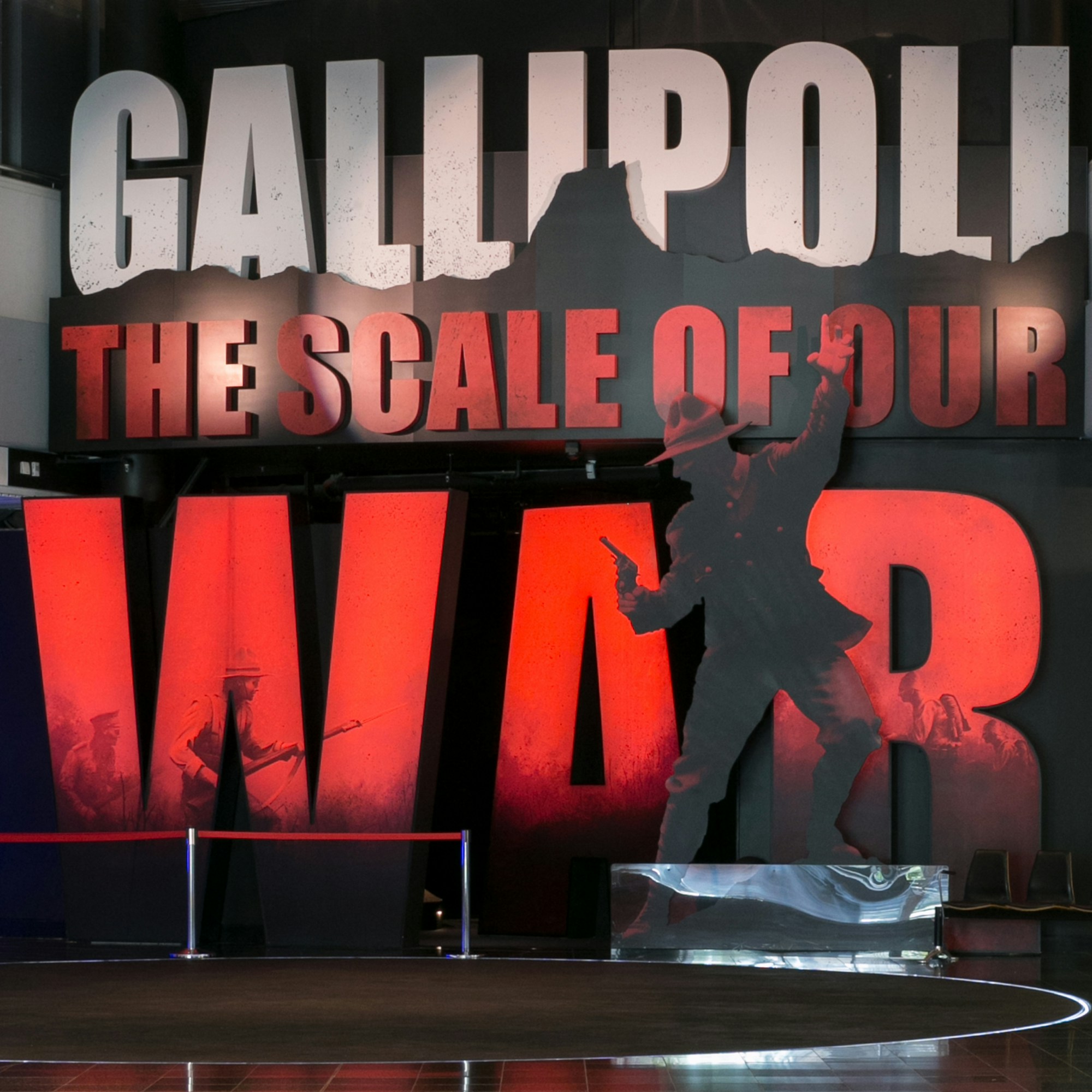 Entrance to Gallipoli: The Scale of Our War exhibition.