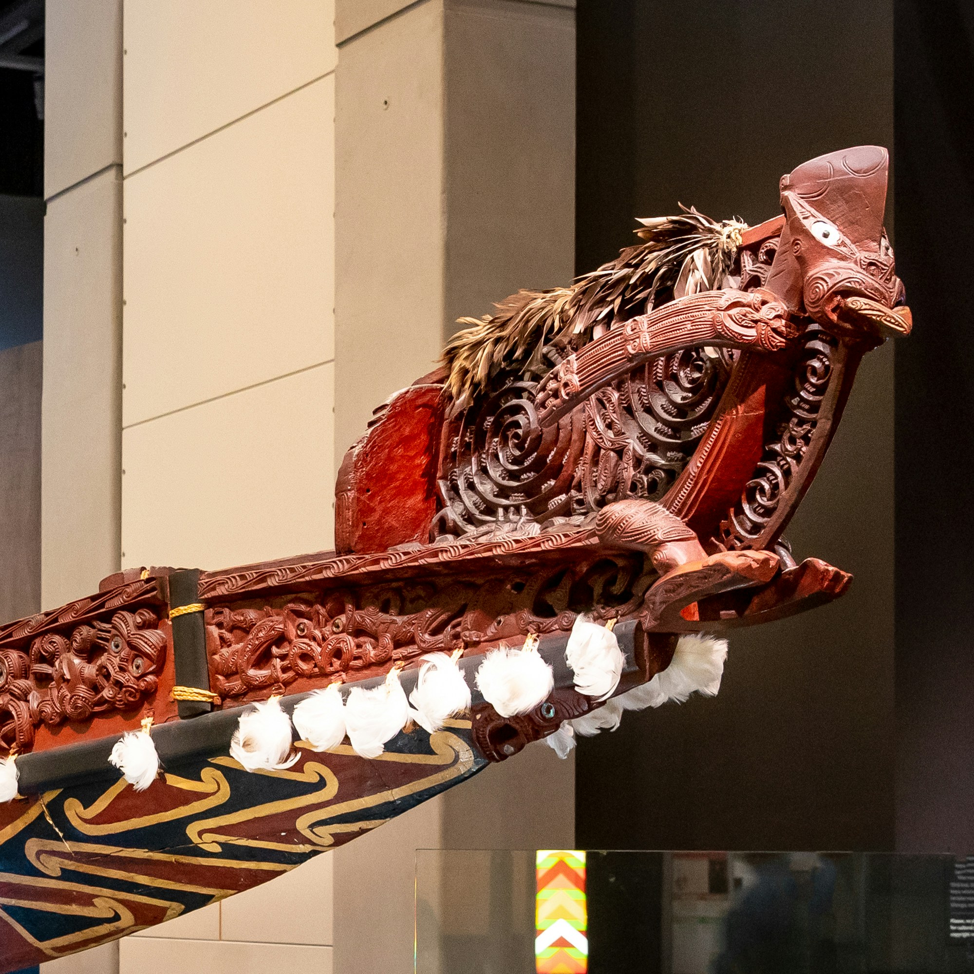 The prow of Teremoe waka (canoe)