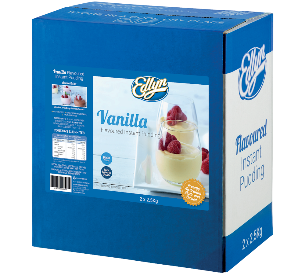 Instant Pudding Vanilla 5kg Bulk Online | Edlyn Foods