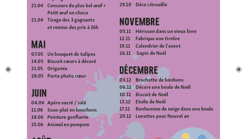 Ateliers Kids - Centre Manor sierre Image for Ateliers Kids - Centre Manor sierre