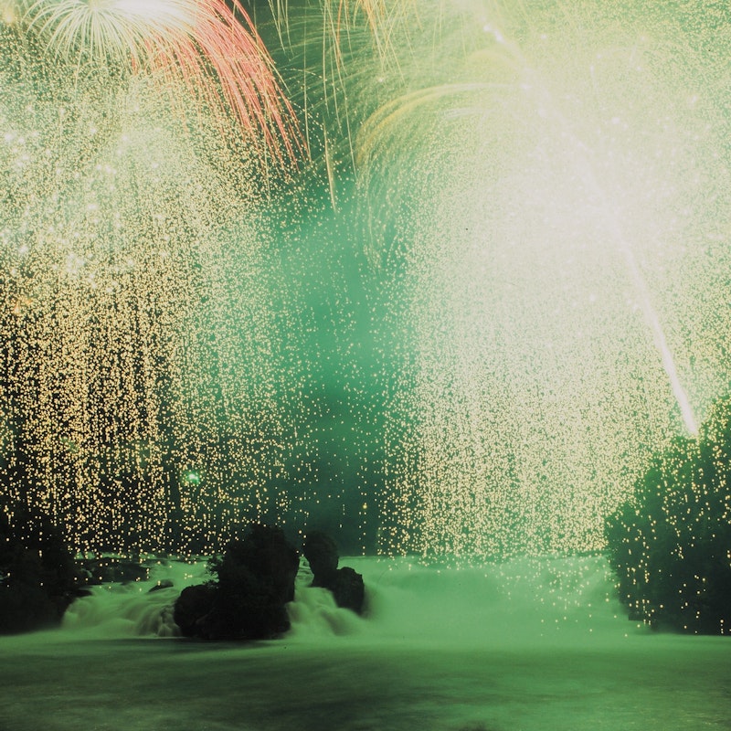 Great Rhine Falls Fireworks Image for Great Rhine Falls Fireworks