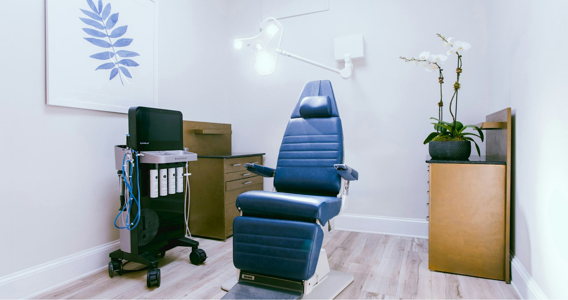 Treatment chair inside office