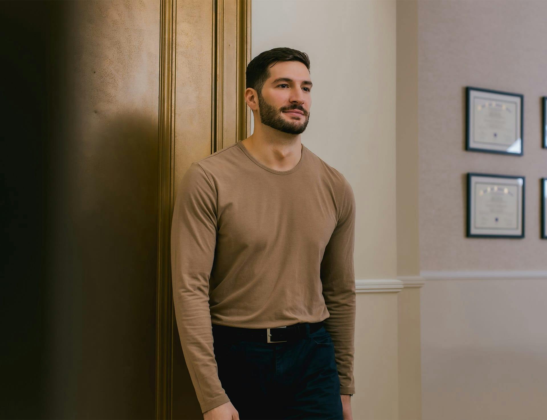 Man smiling