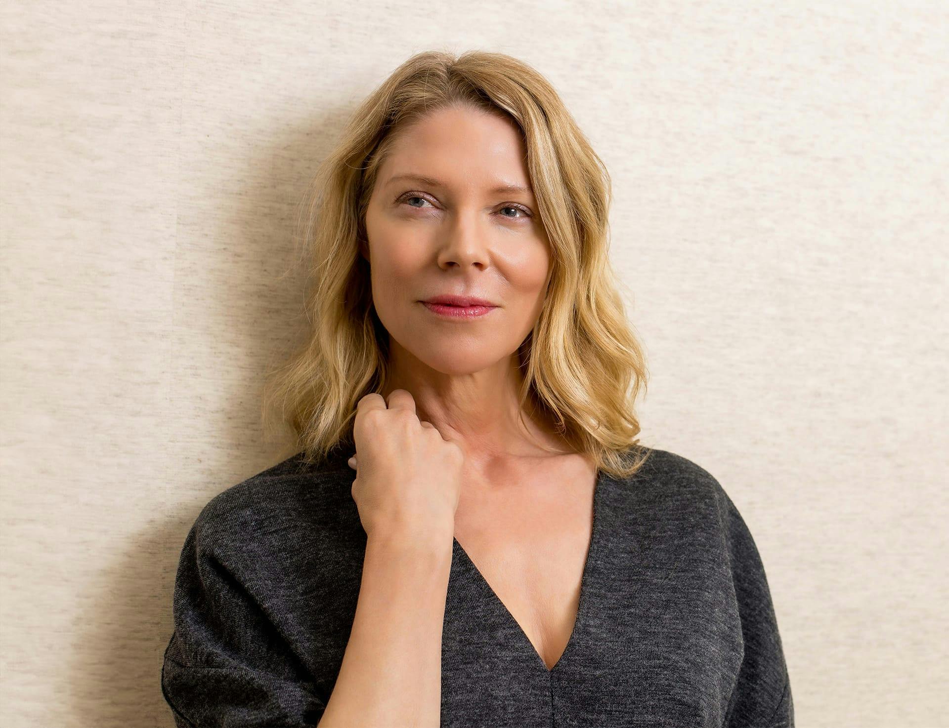 Woman smiling