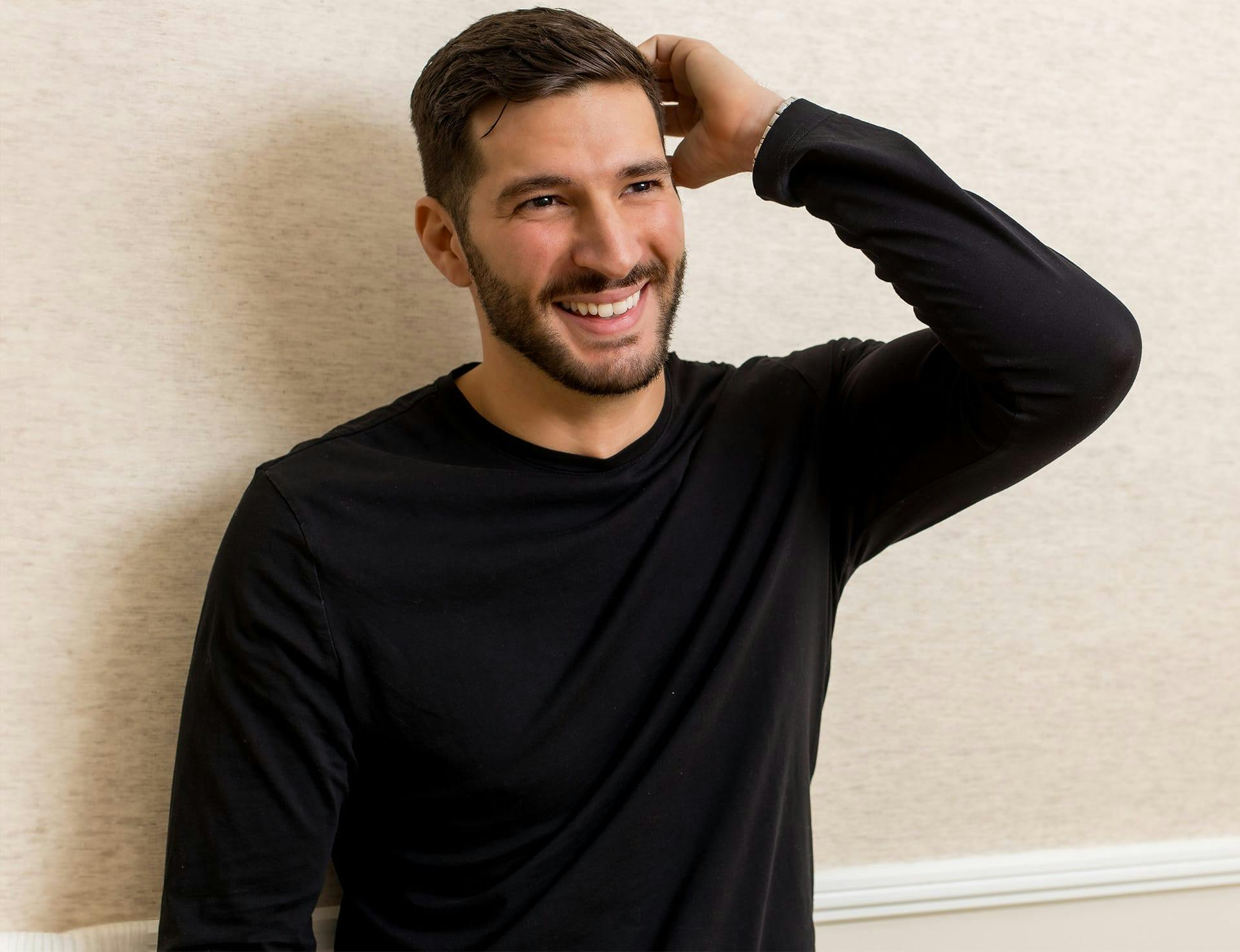 man smiling