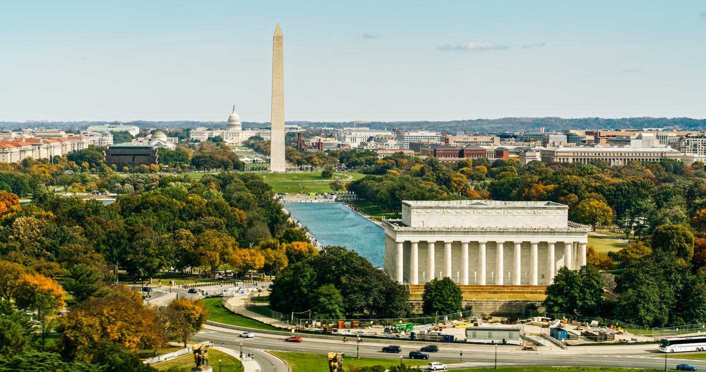 shot of washington D.C.