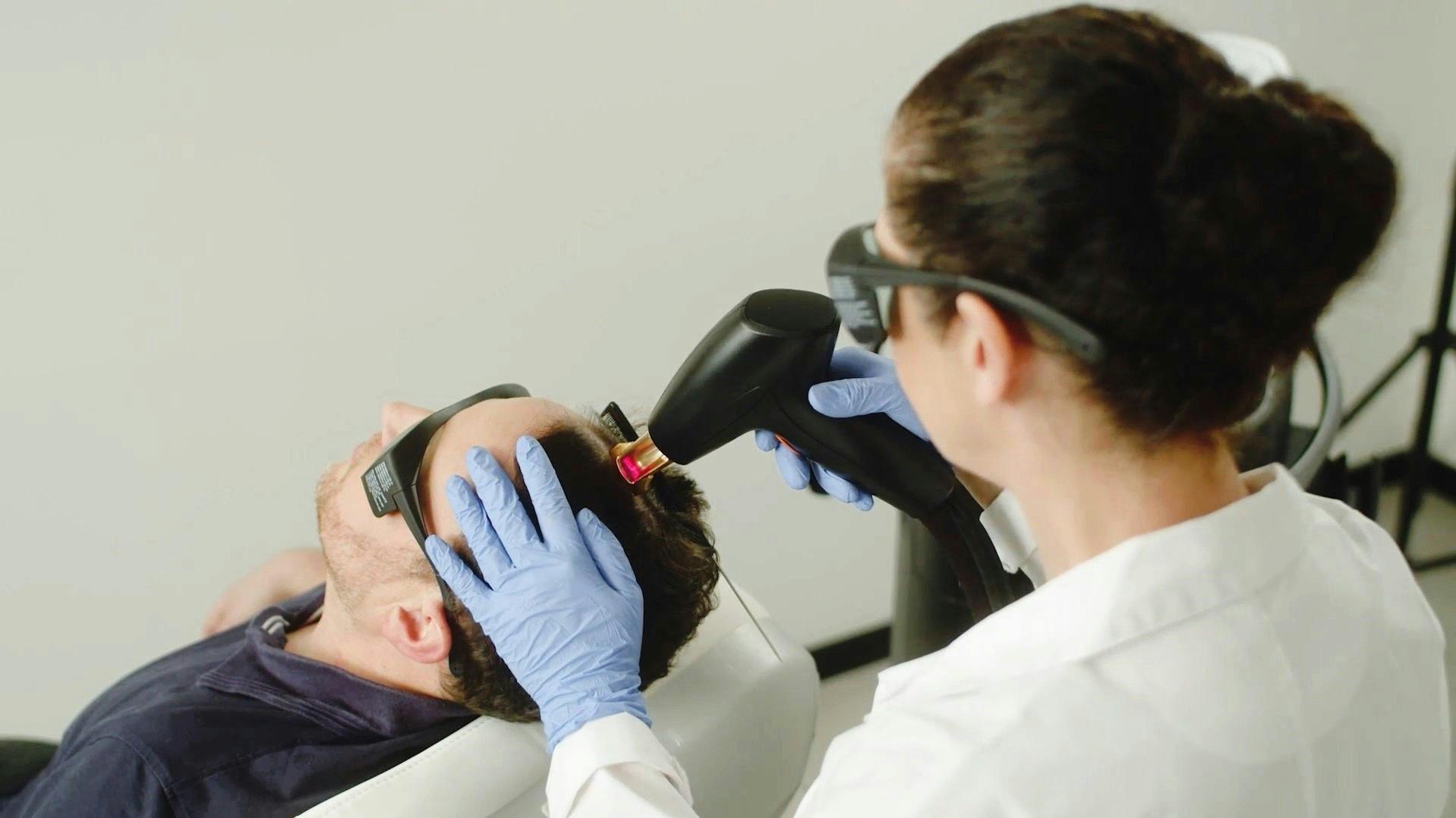 man getting folix treatment