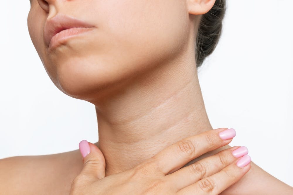 Botox injections in the neck relax muscles and stimulate collagen, providing a more youthful appearance, with results lasting up to four months.