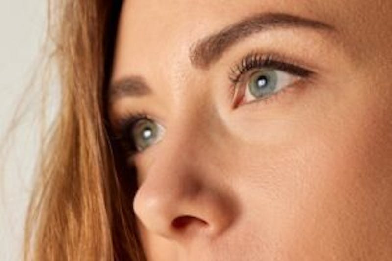 woman with blue eyes