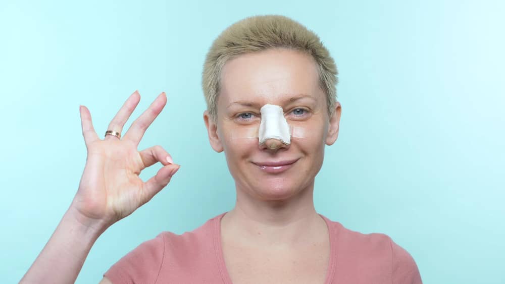 rhinoplasty patient