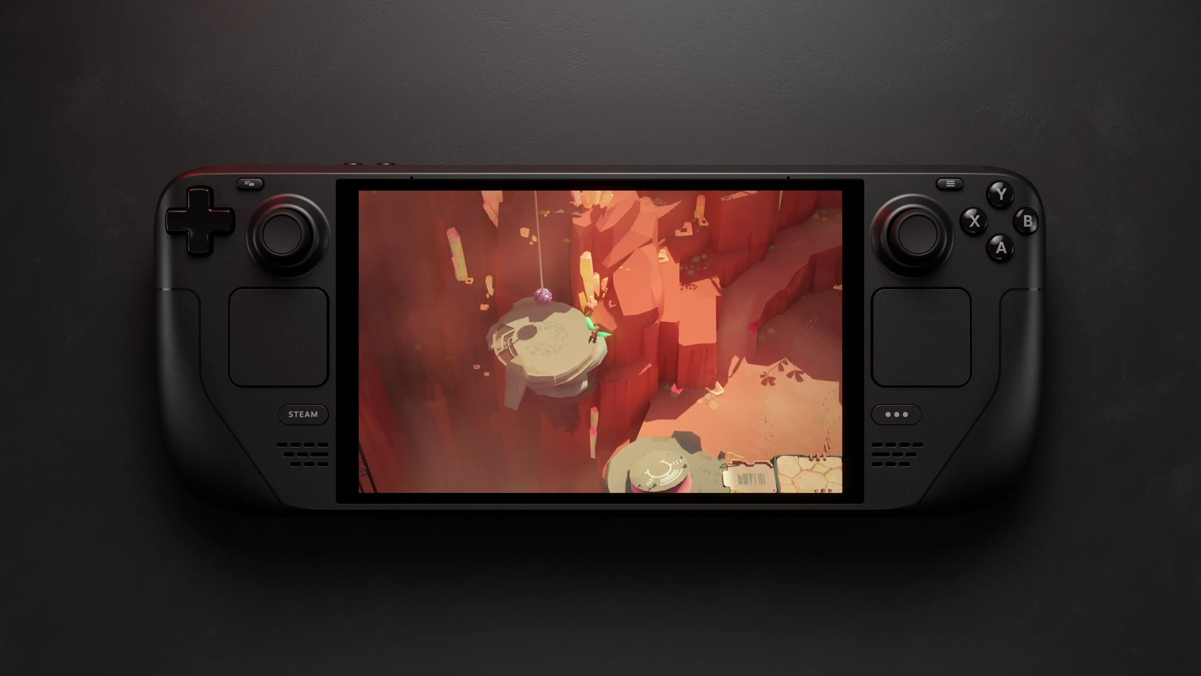 A photograph of the Steam Deck OLED