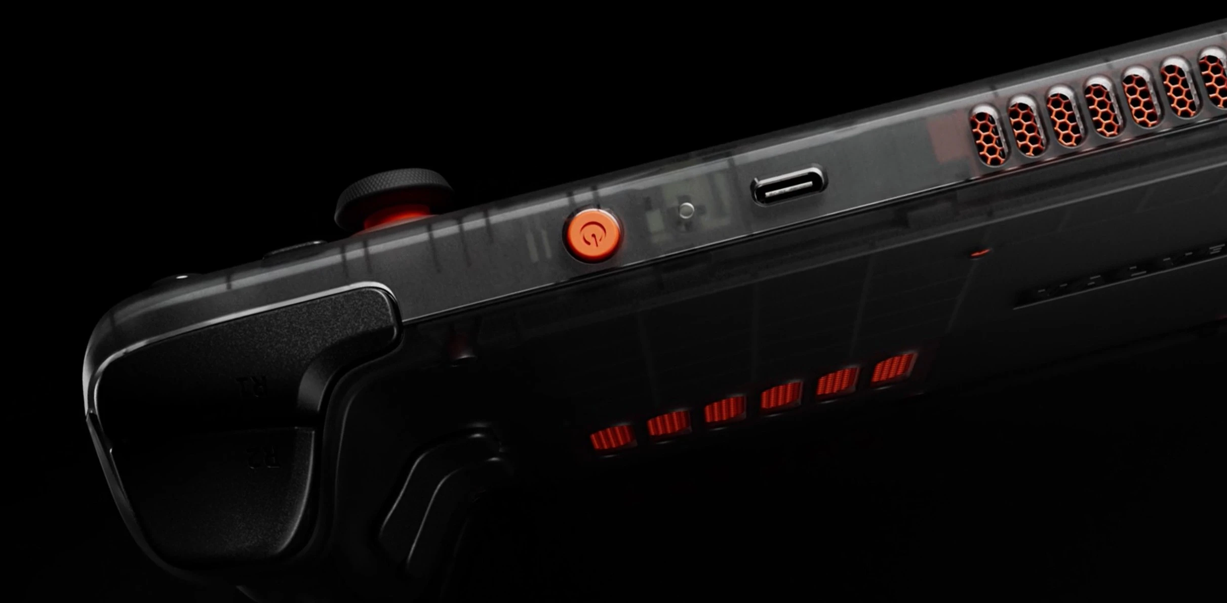 Valve Steam Deck OLED top-view