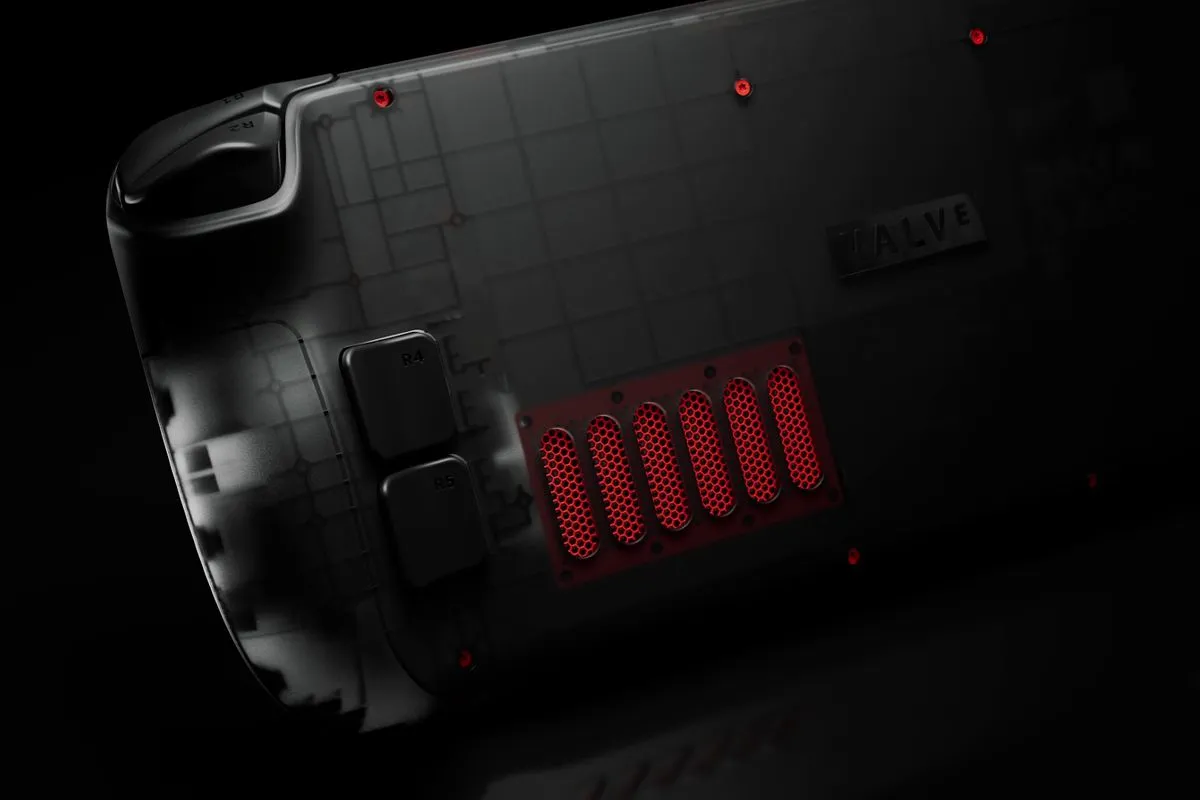 Valve Steam Deck OLED rear-view