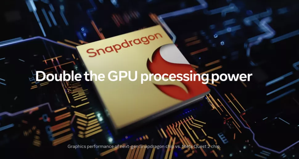 A rendering of the Snapdragon processor