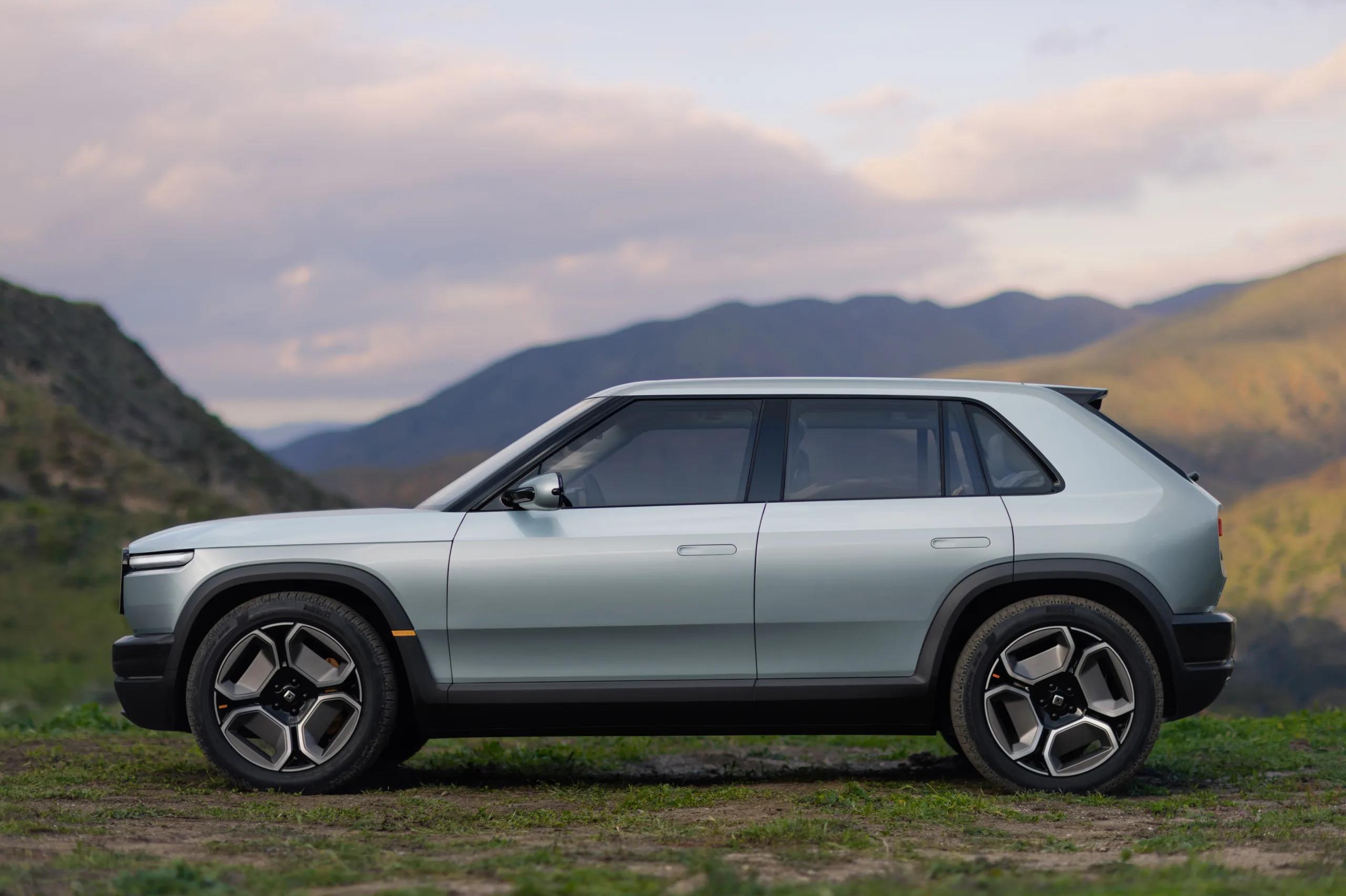 Side-view of the Rivian R3