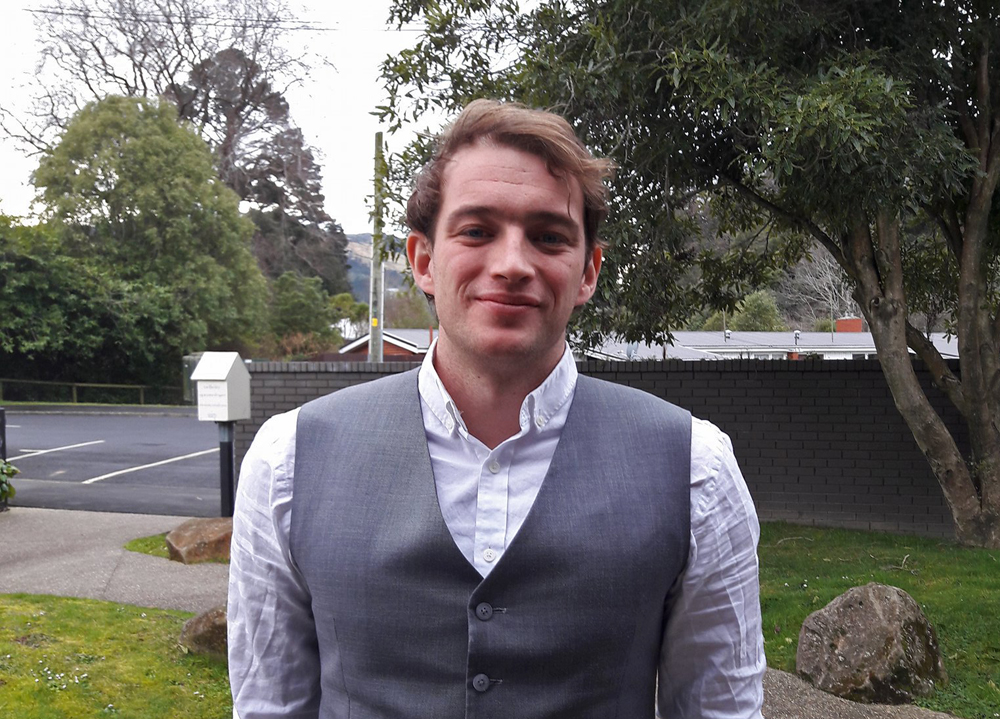 Paul winter standing outside