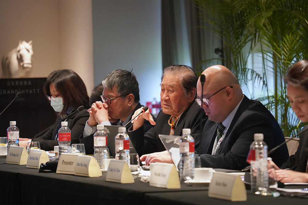 Dr. Yau Jr Liu, Vice President, Taipei University of Marine Technology, speaks during the dialogue with the Prospect Foundation