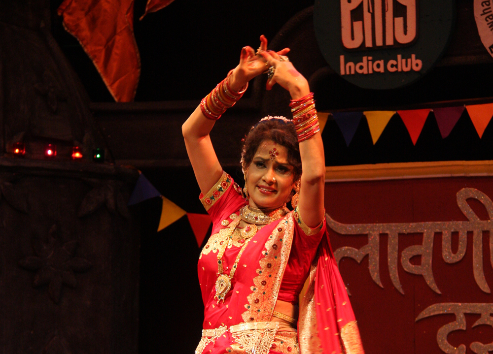 Dancer in a red dress