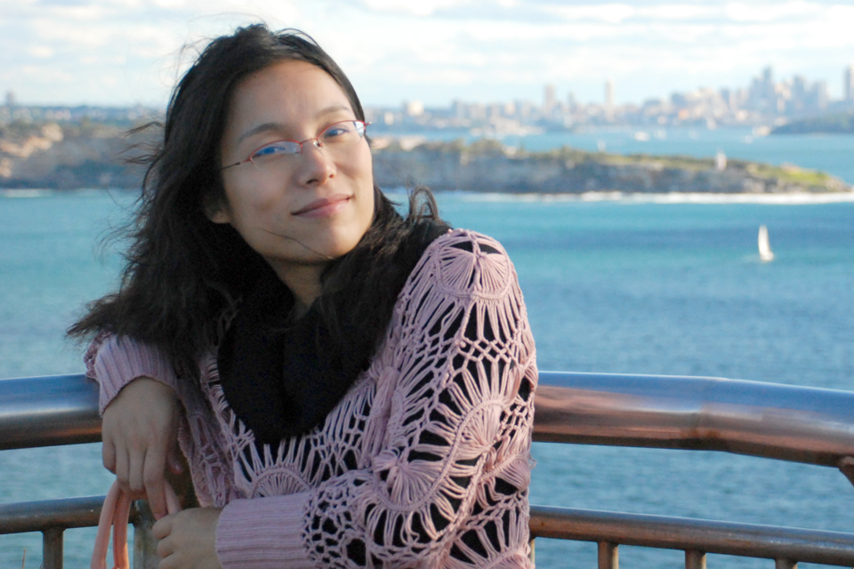 Sally chen standing in Auckland at the harbour
