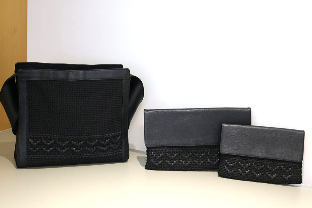 Three black bags