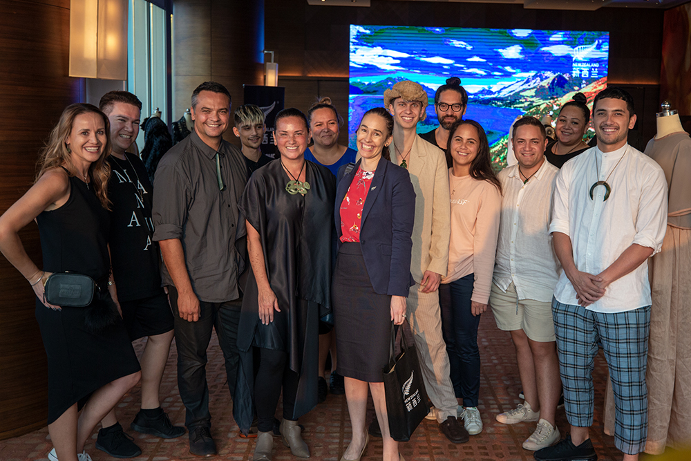 The participants of the fashion hikoi