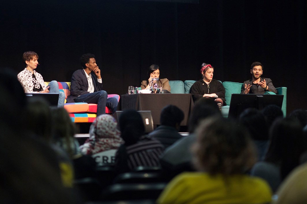 A panel including the Foundation's Suzannah Jessep