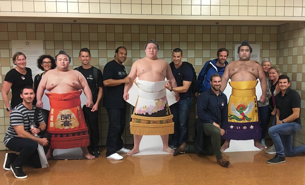 New Zealand PE teachers attended a Sumo match in Japan