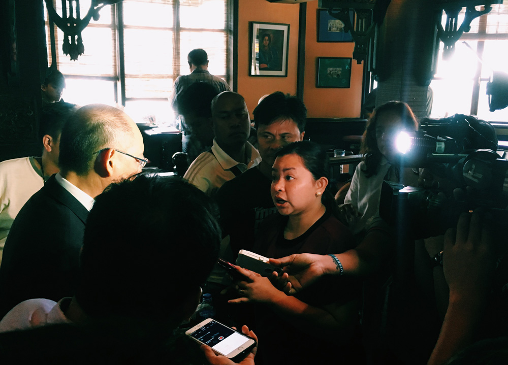 Press conference in Manila