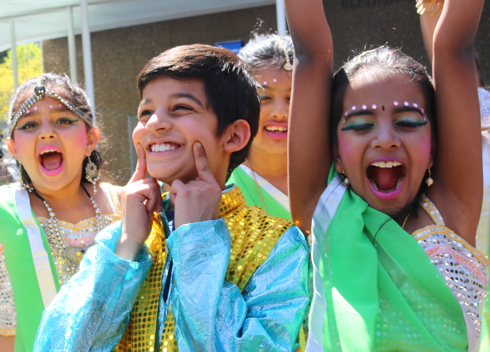 Children enjoying the festivals