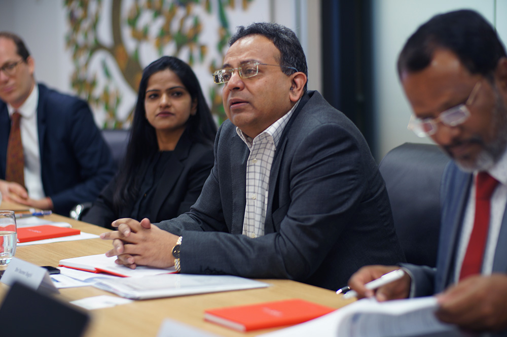 ICWA Deputy Director General, Shri Soumen Bagchi addressing the room