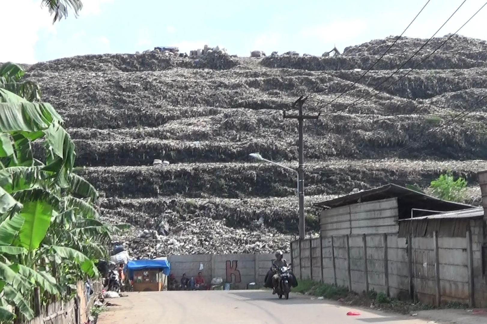 A mountain of rubbish