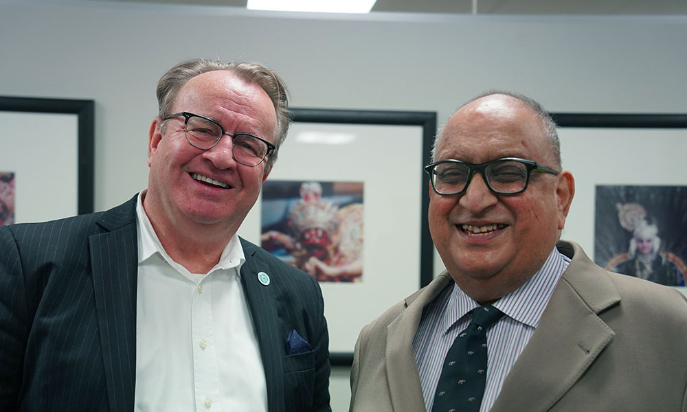 Simon Draper and Sir Anand Satyanand