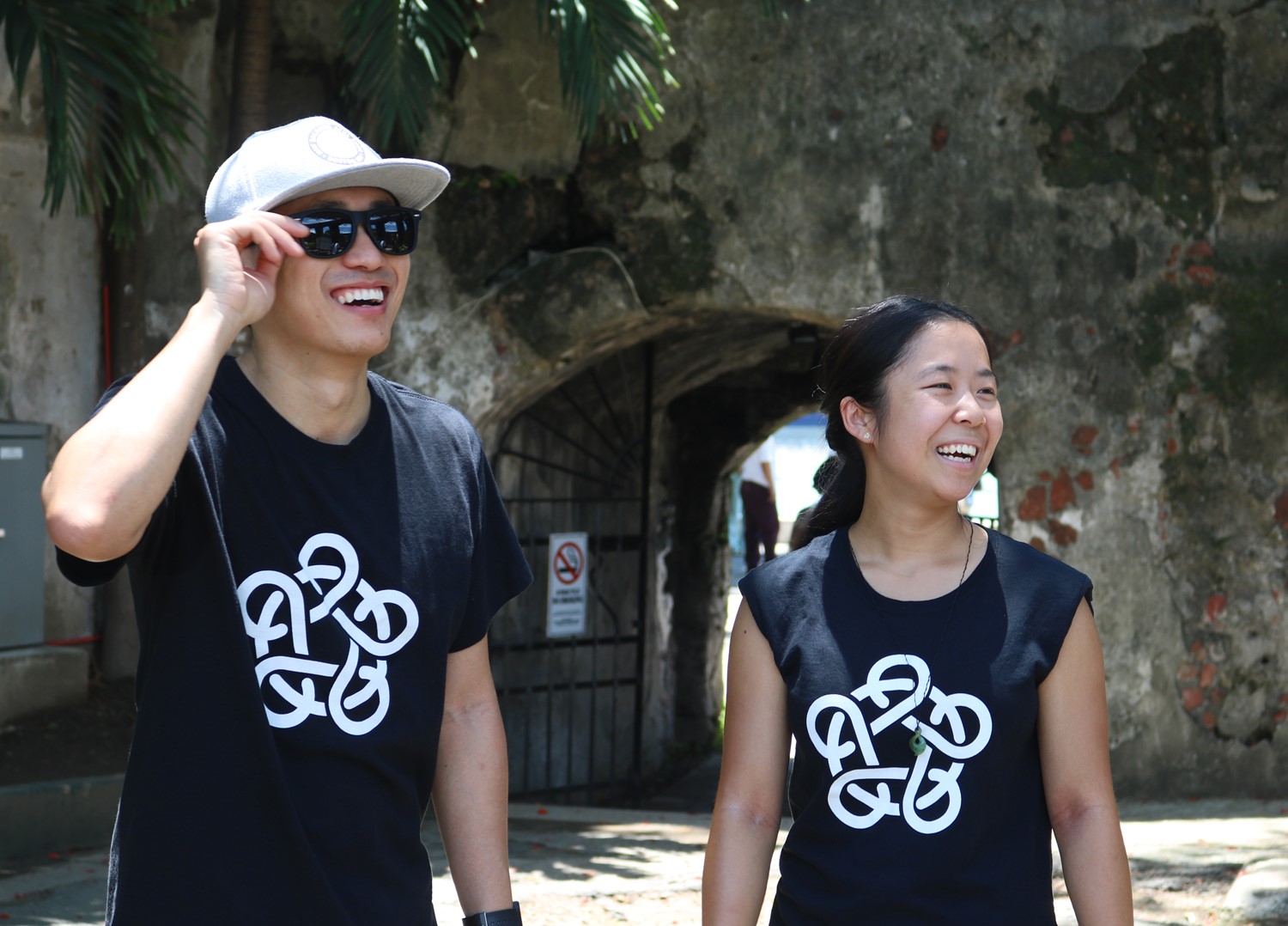 Ben Trieu and Mabel Ye take in the sites