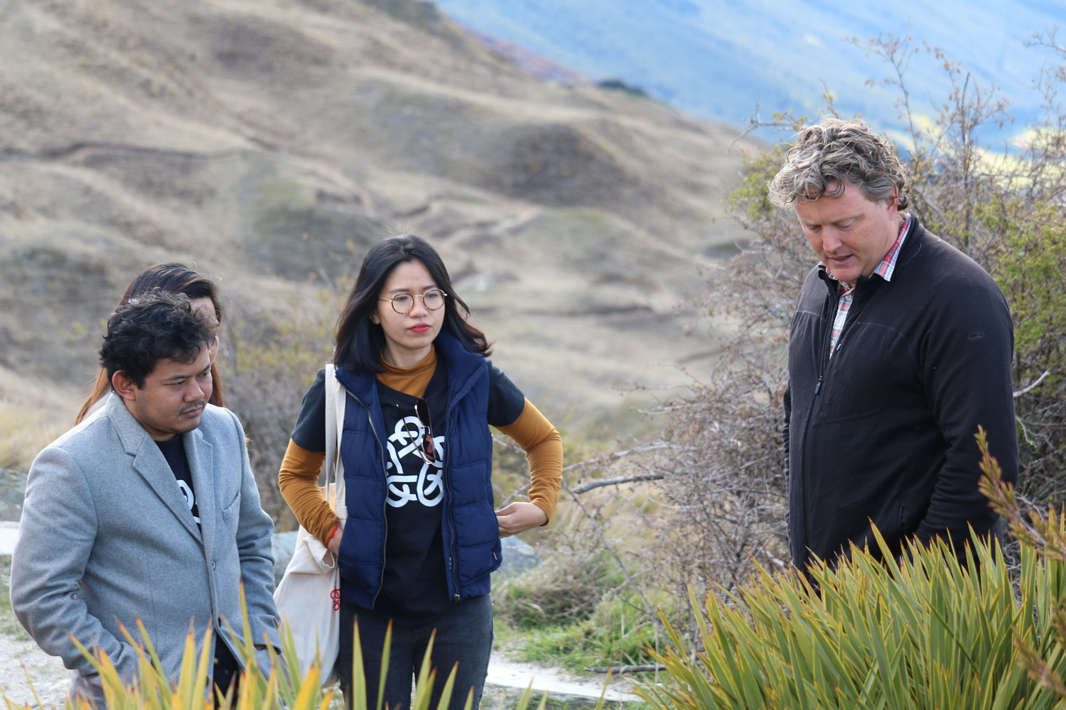 Michael Sly from Wilding &amp;amp;amp;amp;amp;amp;amp; Co with Myanmar entrepreneur Okka Phyo and Vietnam's Uyen Le