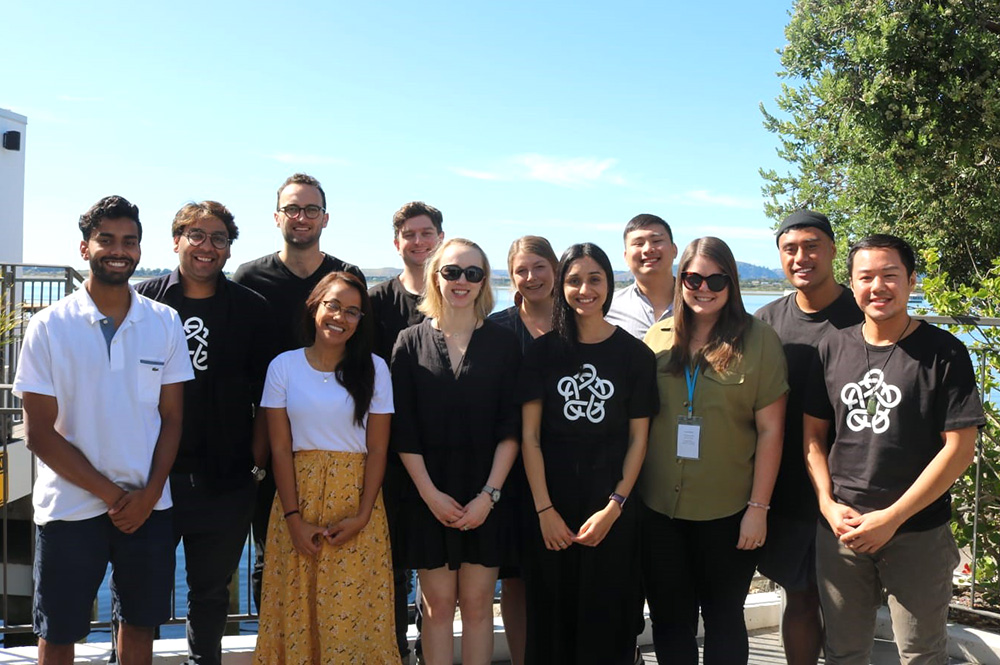 The Rethinking Leadership Network participants standing outside for a group photo