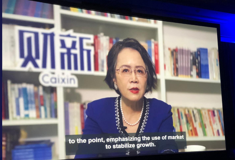 Caixin magazine founder Madame Hu Shuli