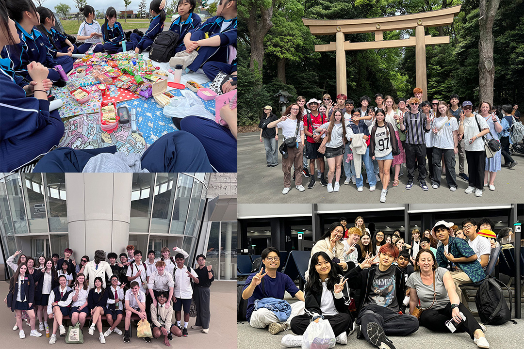 The class got to homestay with local families, attend high school and hang out with their Japanese counterparts