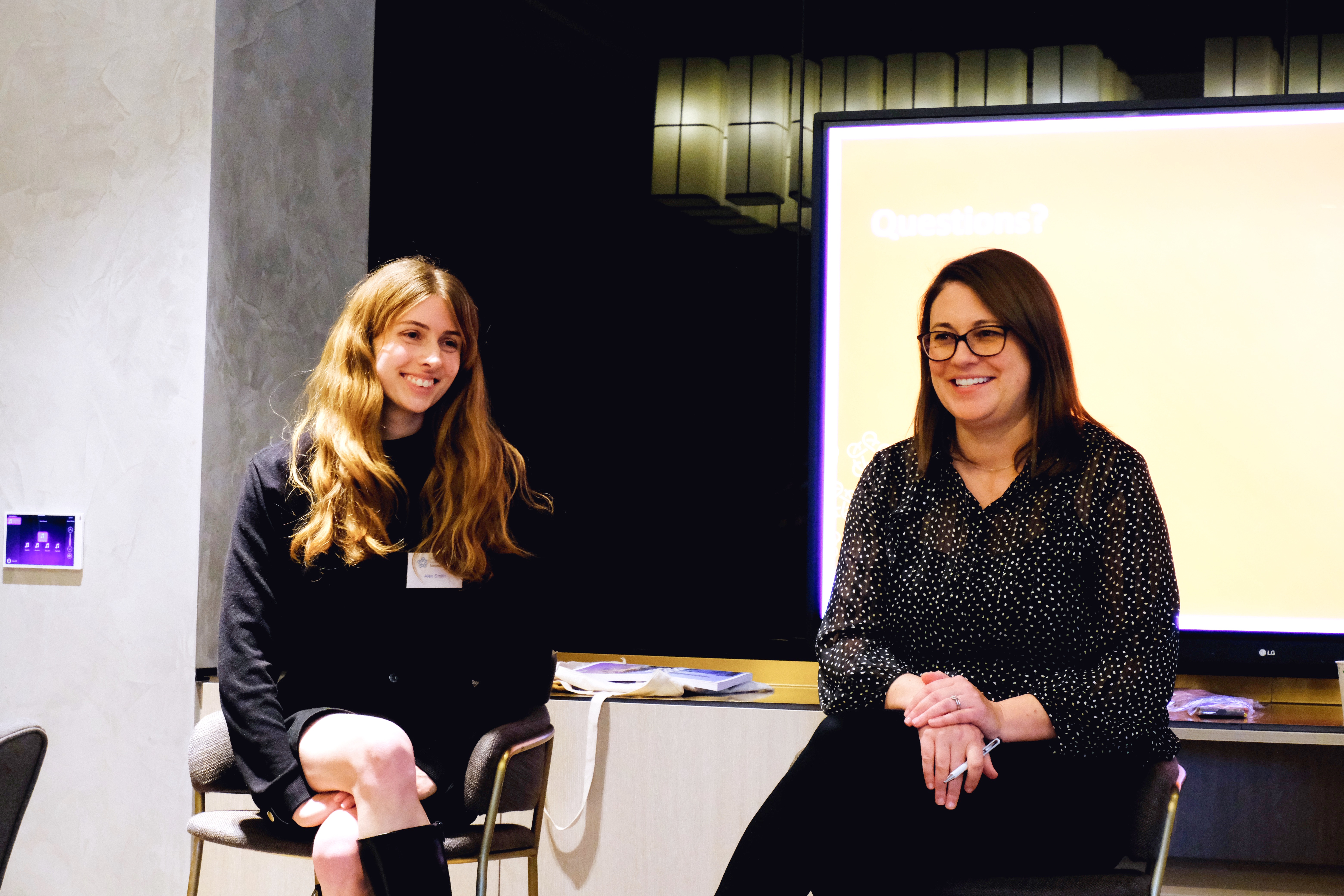 The Foundation's director research and engagement Julia MacDonald and manager research programme Alex Smith presented on the findings from the latest Perceptions of Asia research