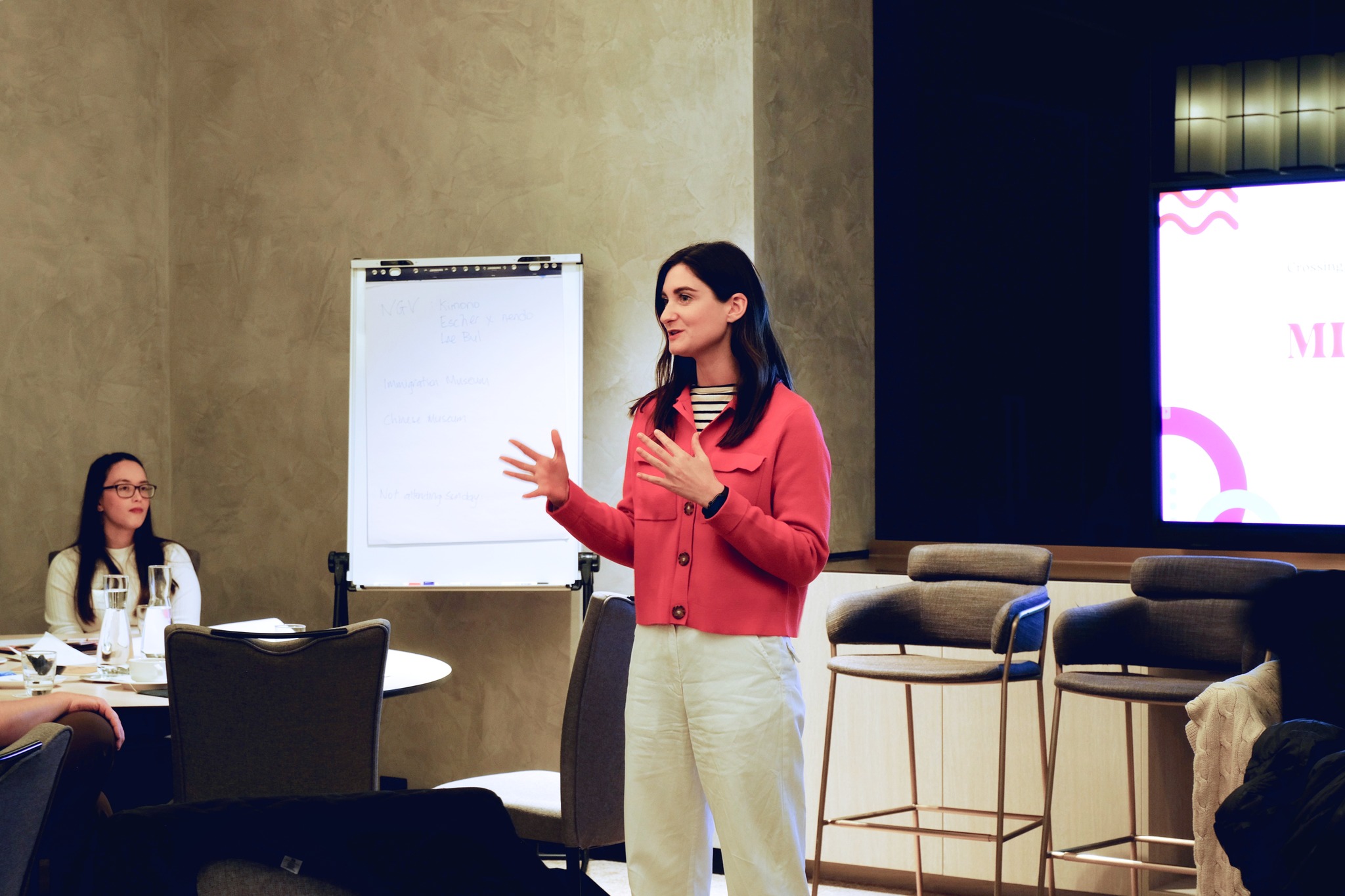 Sydney-based network member Annabelle O'Donnell leading a session