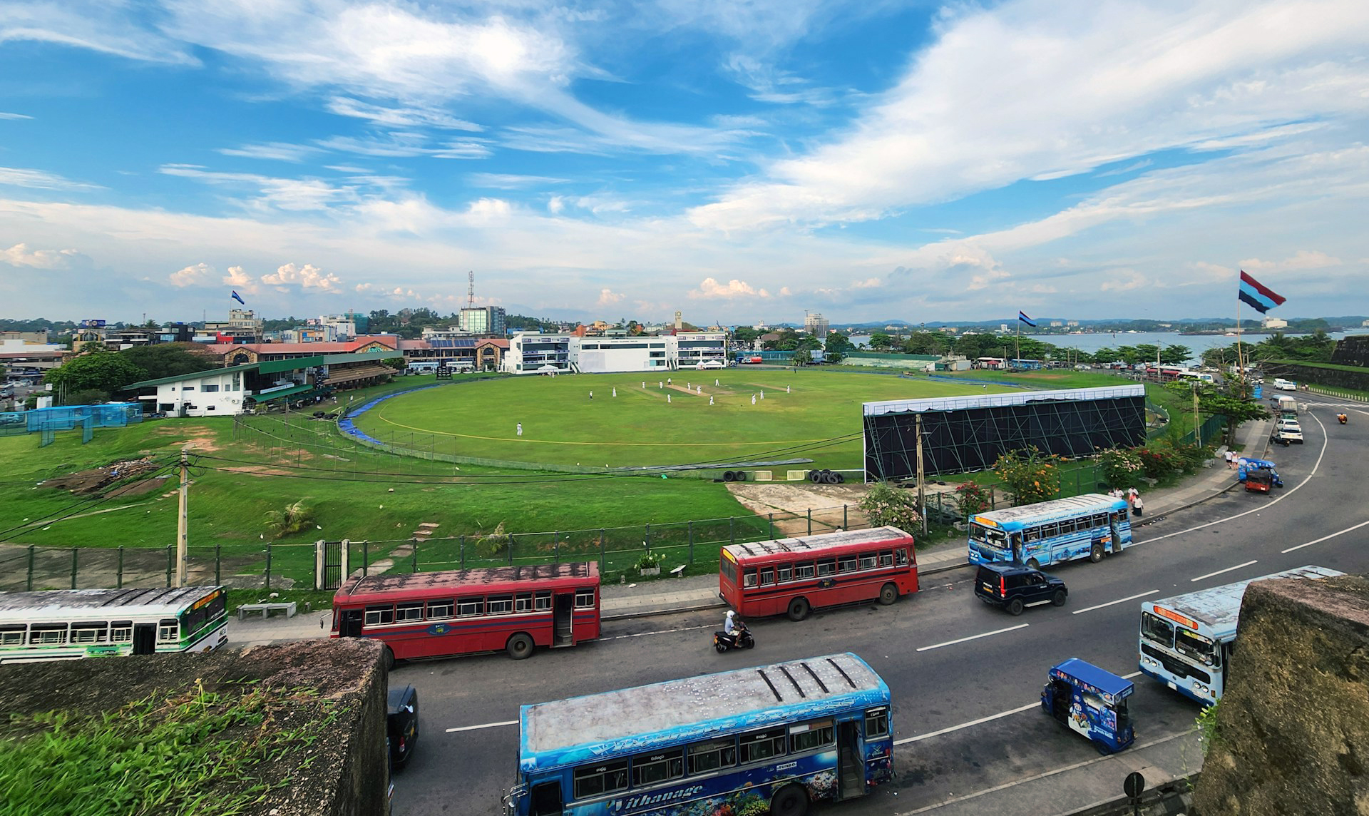 A view of Gale cricketground from Dutch Fort