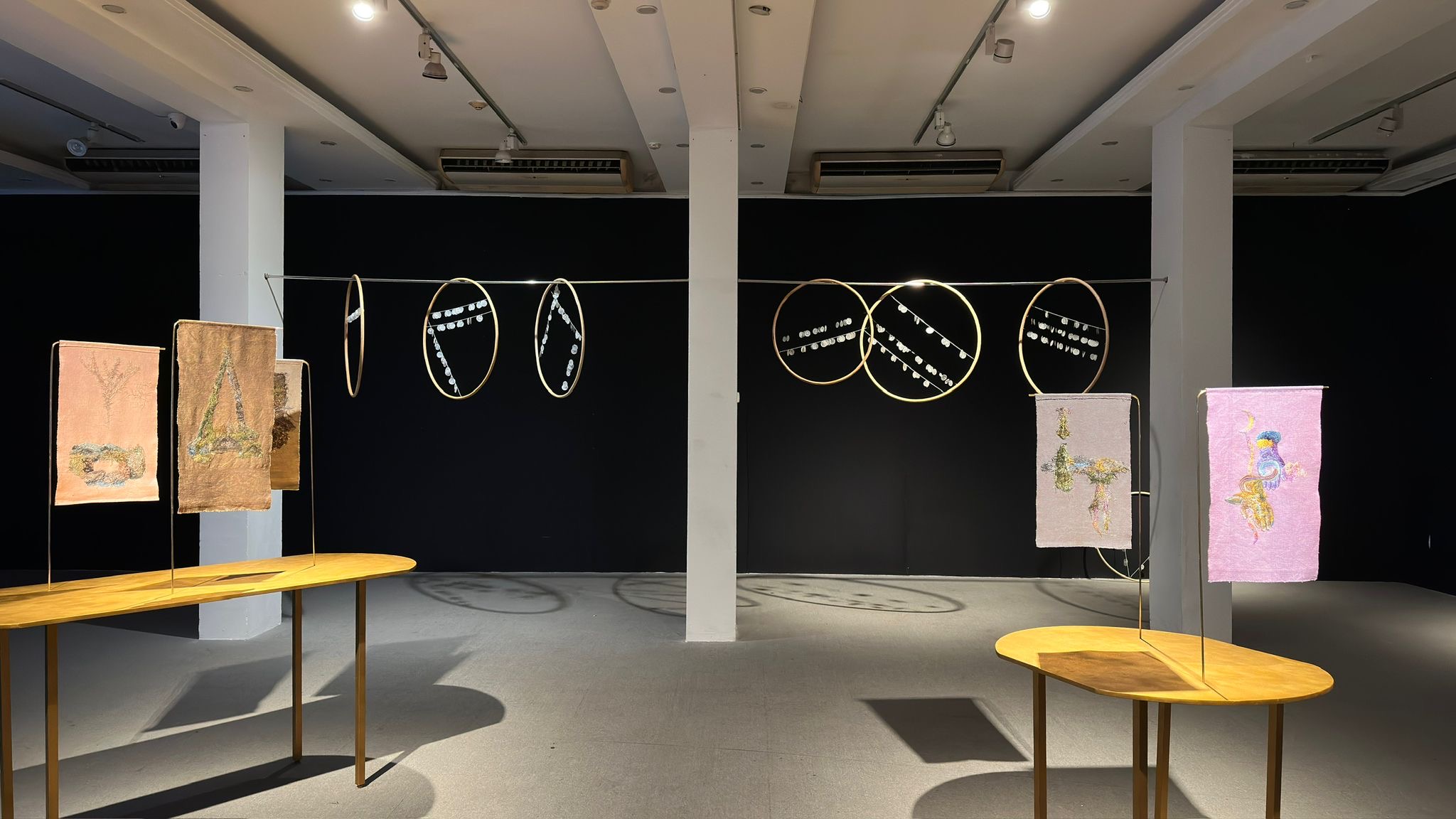 A work of art or works of art in a gallery