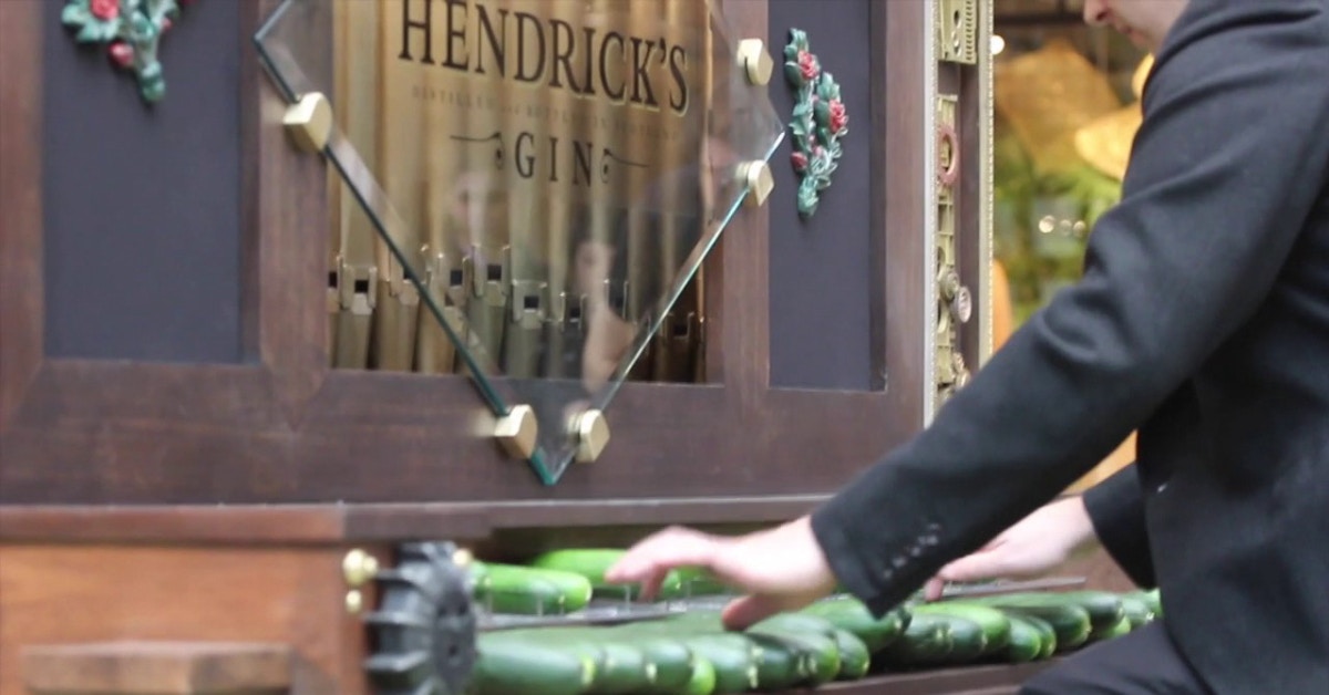 Hendrick’s Gin - Cucumber Organ - video overlay