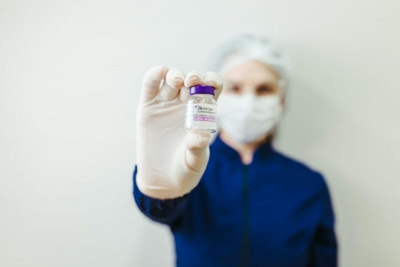 doctor holding BOTOX