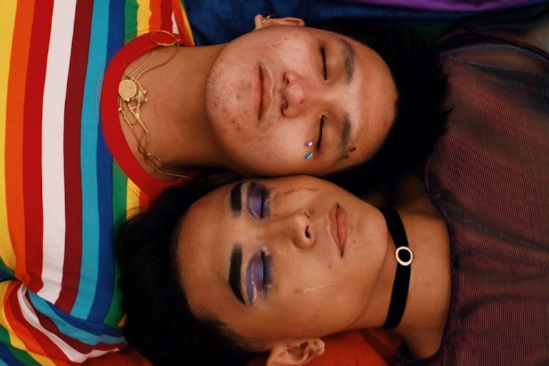 two heads together