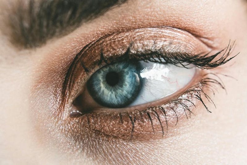 close up of eye