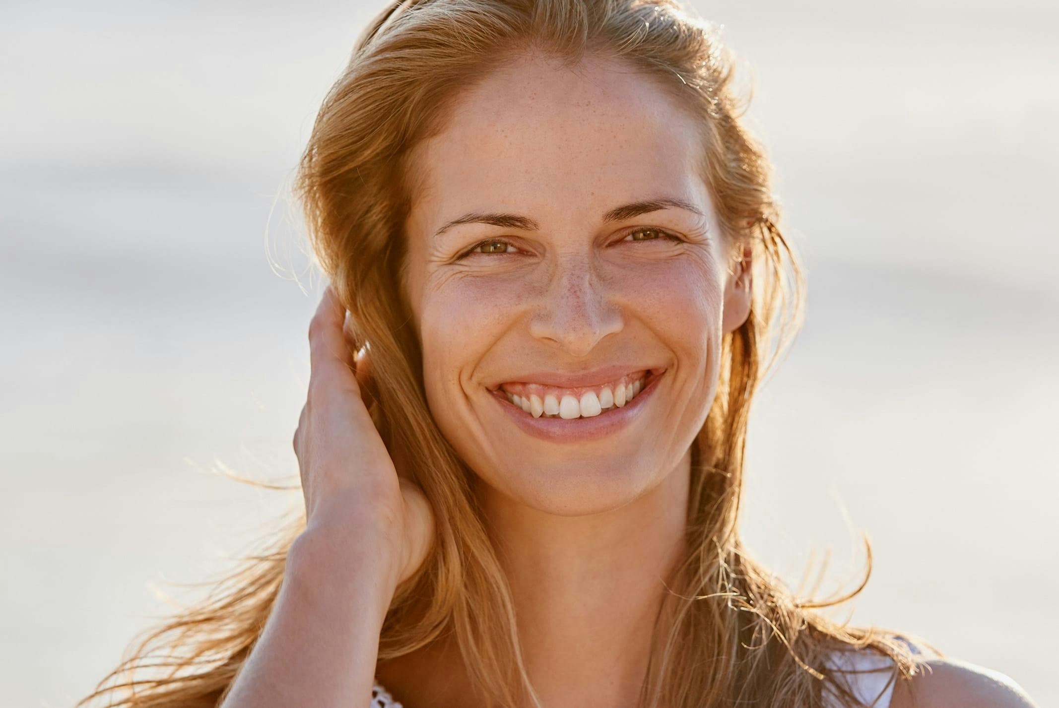 woman smiling